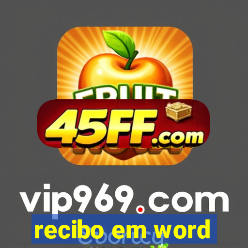 recibo em word